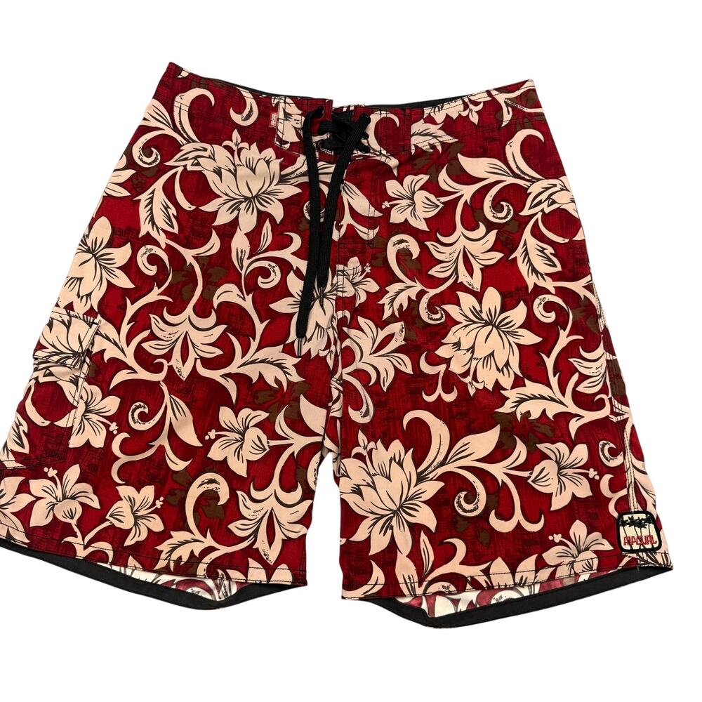 Vintage Rip Curl Board Shorts Men's 34 Hibuscus Surf Beach Skater Y2K